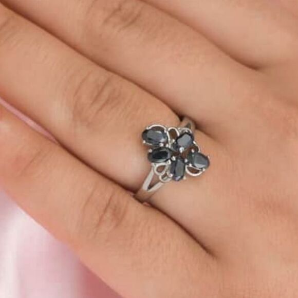 Midnight Sapphire Ring Size 5 - Picture 4 of 16